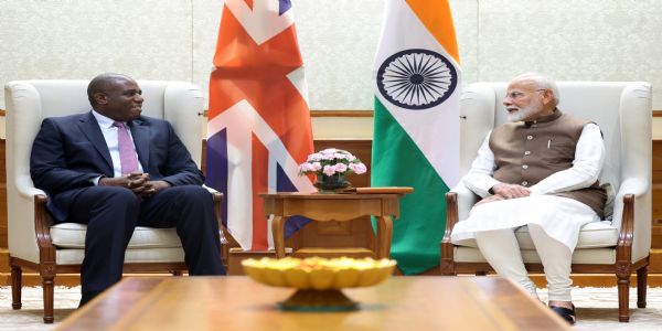 ब्रिटेनका विदेशमन्त्री लेमीले नयॉं दिल्लीमा प्रधानमन्त्री मोदीसॅंग भेट गरे