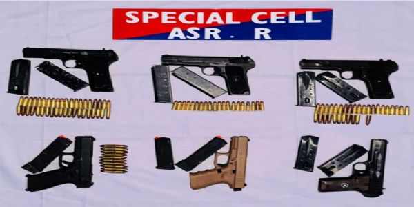कनाडाबाट फर्केको हतियार तस्कर पक्राउ, छह पेस्तोल र कारतूस जफत
