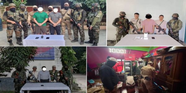 मणिपुर: विभिन्न स्थानबाट ४ जना उग्रवादी पक्राउ