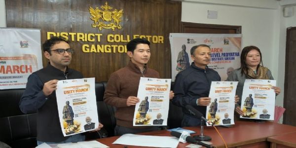 सरदार पटेलको 150 औं जन्म जयन्ती: गान्तोकमा एकता पदयात्रा