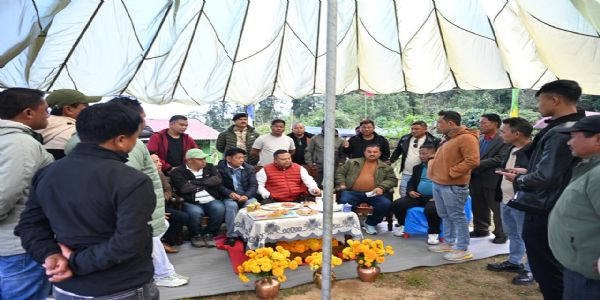 अनित थापाद्वारा खरसाङ क्षेत्रमा 3 वटा नयाँ पक्की सडकको शिलान्यास