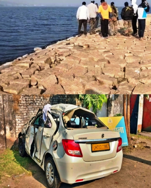 अनियन्त्रित गाडी धुर्वा बाँधमा खस्यो अनियन्त्रित गाडी धुर्वा बाँधमा खस्यो