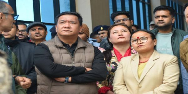 अरुणाचल प्रदेशका मुख्यमन्त्री खाण्डुले याङगाङको भ्रमण गरे