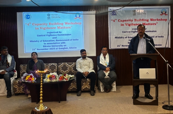 सिक्किम विश्वविद्यालयले सतर्कता सम्बन्धी चौथो राष्ट्रिय क्षमता विकास कार्यशाला आयोजित गर्यो सिक्किम विश्वविद्यालयले सतर्कता सम्बन्धी चौथो राष्ट्रिय क्षमता विकास कार्यशाला आयोजित गर्यो