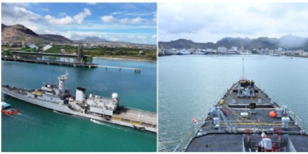 भारतीय नौसेनाको जहाज ‘सावित्री’ मरिससको पोर्ट लुइस बन्दरगाहमा पुग्यो