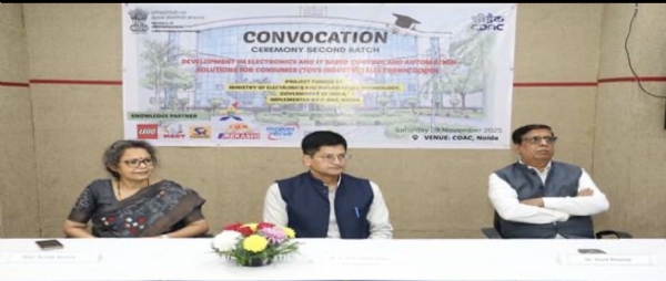 इलेक्ट्रोनिक टय कार्यक्रमका अभियन्ताहरूले बजार-अनुसार प्रोटोटाइपहरू विकास गरे, र सी-डेक नोएडामा इलेक्ट्रोनिक टय प्रयोगशाला शुरु इलेक्ट्रोनिक टय कार्यक्रमका अभियन्ताहरूले बजार-अनुसार प्रोटोटाइपहरू विकास गरे, र सी-डेक नोएडामा इलेक्ट्रोनिक टय प्रयोगशाला शुरु