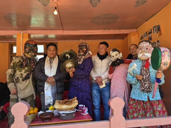 जङ्गुको लिङथेम रिक्जिङ छोपेल तारगेलिङ गुम्पामा पवित्र काग्येद छाम सम्पन्न जङ्गुको लिङथेम रिक्जिङ छोपेल तारगेलिङ गुम्पामा पवित्र काग्येद छाम सम्पन्न