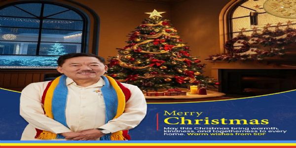 एसडीएफ अध्यक्षले सिक्किमवासीहरूलाई क्रिसमसको शुभकामना दिए