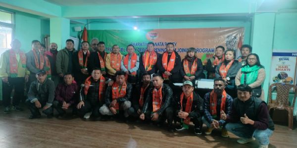 टाशी डाडुल भोटिया भाजपा नाम्ची जिल्ला अध्यक्ष निर्वाचित