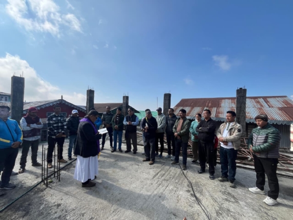 हाम्रो गाउँ हाम्रो समाधान योजना अन्तर्गत सन्त मेरिजमा समाज घरको माथिल्लो तला निर्माणको लागि शिलान्यास हाम्रो गाउँ हाम्रो समाधान योजना अन्तर्गत सन्त मेरिजमा समाज घरको माथिल्लो तला निर्माणको लागि शिलान्यास