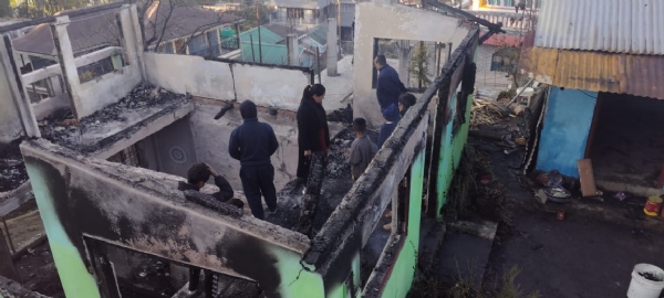 अप्पर पचेङ नन्द गाउँमा घर जलेर खरानी