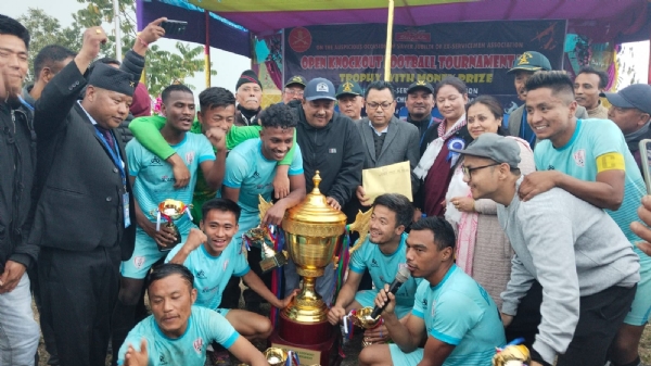 सिल्भर जुब्ली नकआउट फुटबल टुर्नामेन्टको उपाधि जर्जियन एफसी कालेबुङको झोलीमा