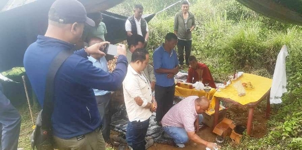 सिंगेल चियाबारीमा बुद्ध पार्क निर्माणको लागि शिलान्यास कार्य सम्पन्न