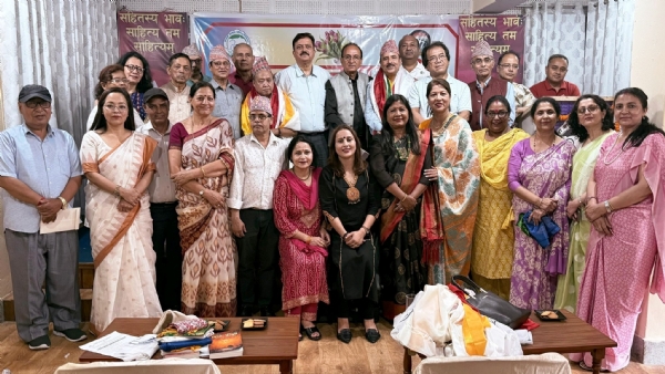 पद्मश्री पुरस्कार प्रापक नरेन गुरूङ र साहित्य अकादेमी पुरस्कार प्रापक युवा बराल अभिनन्दित