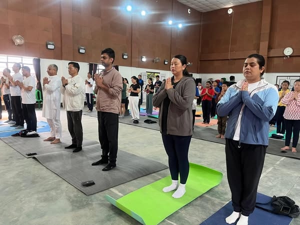मंगनमा 11औं अन्तरराष्ट्रिय योग दिवस पालन