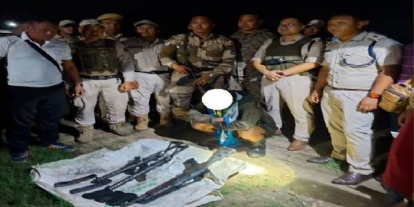 मणिपुरमा एक केसीपी (पीडब्ल्यूजी) उग्रवादी पक्राउ, प्रचुर मात्रामा हतियार जफत