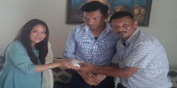 सिंगेल चियाबारीमा प्रस्तावित बुद्ध पार्कको लागि पचास हजार सहयोग प्रदान