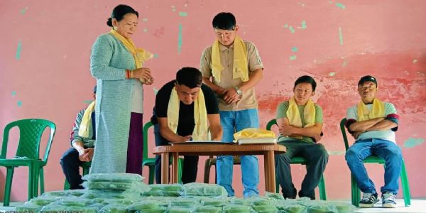 घरेलु उत्पादन एलोभेरा तथा तितेपाती समावेश जैविक साबुन सार्वजनिक