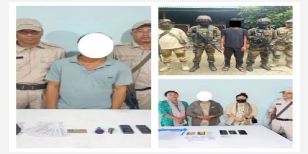 मणिपुरमा सुरक्षाबलहरूले प्रतिबन्धित संगठनहरूका तीन क्याडरलाई पक्राउ गऱ्यो
