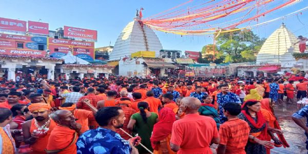 देवघरको बाबा बैद्यनाथ धाममा अहिलेसम्म 40.57 लाख श्रद्धालुहरूले गरे जलार्पण