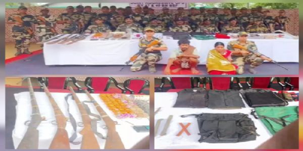 चार बन्दूक र नक्सल सामग्रीको साथ दुई नक्सली पक्राउ
