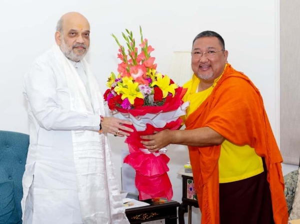 मन्त्री सानाम लामाले केन्द्रिय गृहमन्त्री अमित शाहसॅंग गरे भेट