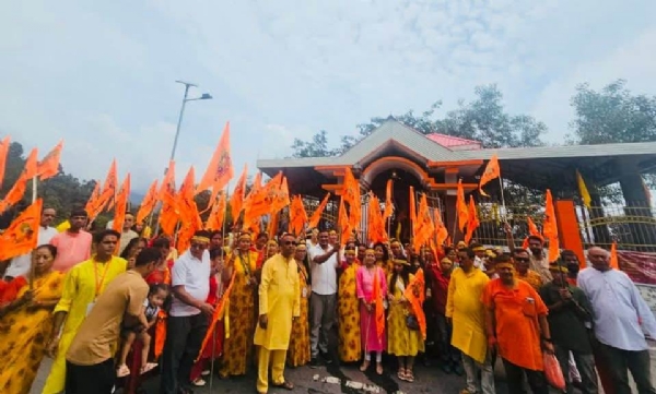 तीनधारेमा‌ तीन दिवसीय गणेश चतुर्थीको अवसरमा कलश यात्रासहित ऱ्याली सम्पन्न