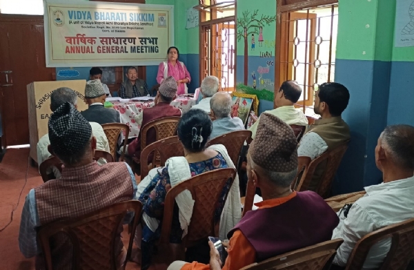विद्या भारती सिक्किमको वार्षिक साधारण सभा 2025 तादोङमा सम्पन्न