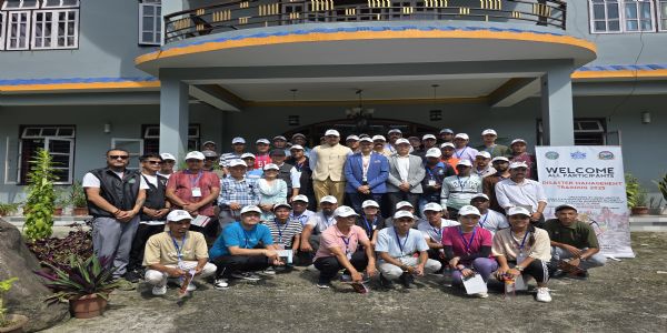 आपदा प्रवन्धन प्राधिकरण गान्तोक जिल्लाको तत्परतामा आपदा प्रबन्धनबारे प्रशिक्षण