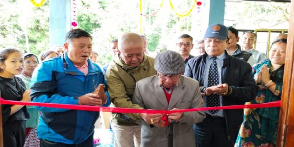 निम्न रङ्गबुल गोर्खा बस्तीमा नवनिर्मित आनन्द संघ समाज भवनको उद्घाटन