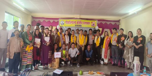 मजुवामा सार्वजनिक भवन उद्घाटन, शौचालय निर्माणको लागि शिलन्यास
