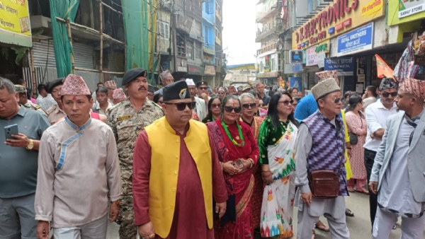 खरसाङ फूलपाति शोभायात्रा