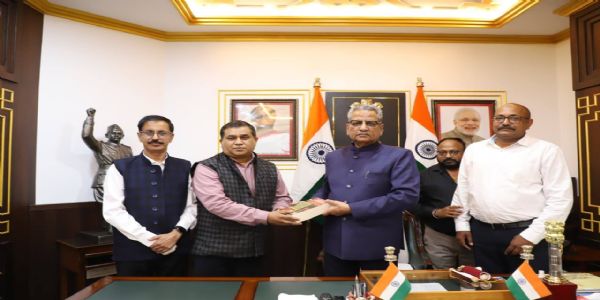 सिक्किम अल्पाइन विश्वविद्यालयका कुलपतिले राज्यपालसॅंग भेट गरे