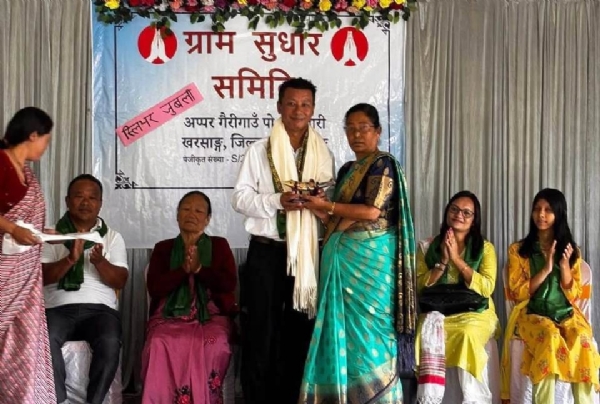 घैयाबारी ग्राम सुधार समितिद्वारा समाजको 25औं वर्षगॉंठ पालन, पत्रकार सञ्जीव लामा सम्मानित