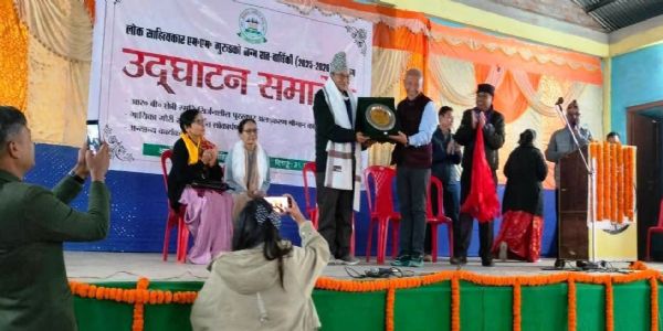 वरिष्ठ साहित्यकार कालुसिंह रणपहेंलीलाई चौथो आरबी छेत्री स्मृति सिर्जनशील पुरस्कार प्रदान