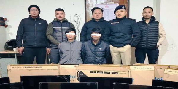 सदर पुलिसको सक्रियतामा चोरी गरिएका 11 सेट टेलीभिजनसहित दुई आरोपी पक्राउ