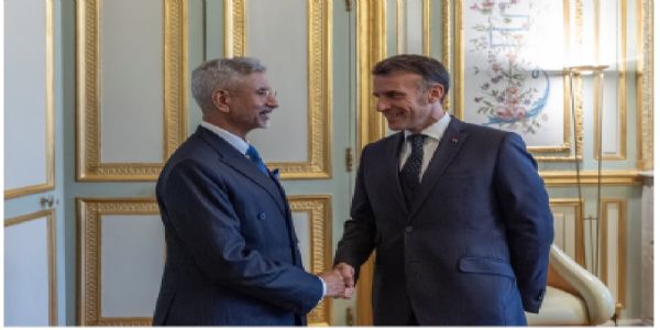 भारतीय विदेशमन्त्री जयशंकरले फ्रान्सका राष्ट्रपति म्याक्रोंसँग भेट गरे