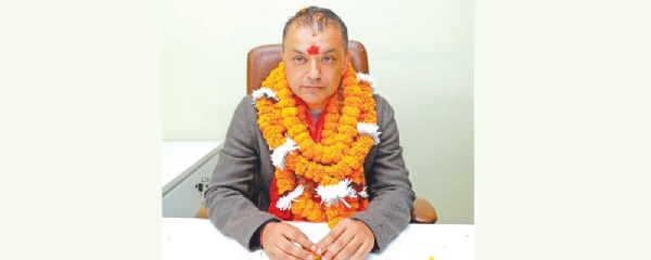 नेपाली कांग्रेस  नवनिर्वाचित पार्टी अध्यक्ष गगन थापा