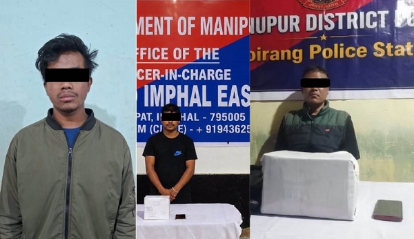मणिपुर पुलिस द्वारा जारी विभिन्न अभियानों से संबंधित तस्वीर