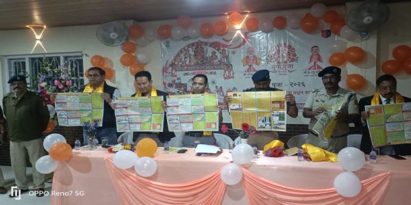 खरसाङमा दुर्गा पूजा गाइड म्याप सार्वजनिक, २८ पूजा समितिलाई आर्थिक सहयोग