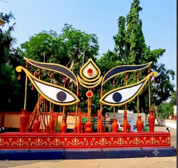 दीघा के दुर्गा पूजा स्थल की छवि दीघा के दुर्गा पूजा स्थल की छवि