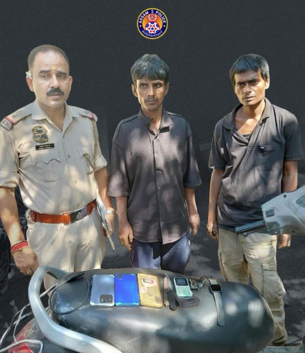 चोरी मामले में दो गिरफ्तार