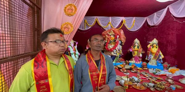 अप्पर डुमाराम बस्तीको सात कन्या देवी मन्दिरमा दुर्गा पूजा आयोजना