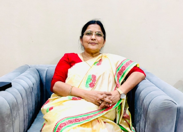 उत्तर प्रदेश की उच्च शिक्षा राज्य मंत्री और हरदोई की शाहाबाद विधानसभा सीट से विधायक रजनी तिवारी।