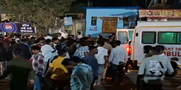 नासिकमा अनियन्त्रित कारले पुलिस  र भक्तहरूलाई कुल्च्यो, सब-इन्स्पेक्टरको मृत्यु, एघार जनाभन्दा अधिक पुलिसकर्मी घाइते