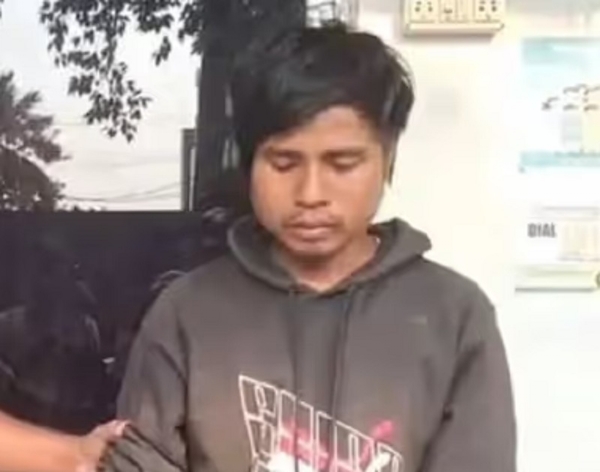 असमः शोणितपुर में संदिग्ध विस्फोटकों और डेटोनेटर के साथ गिरफ्तार व्यक्ति की तस्वीर