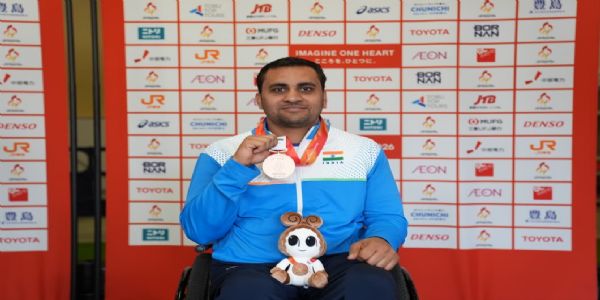 एसियाली पारा खेलकुद: आयुष वर्माले शट पुट एफ-५३ स्पर्धामा जिते स्वर्ण