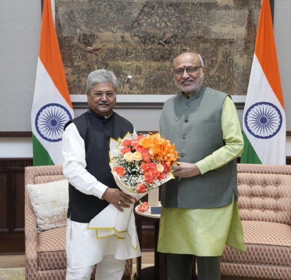 सिक्किमका नवनियुक्त राज्यपाल दुष्यन्त गौतमले उपराष्ट्रपति सीपी राधाकृष्णनसँग शिष्टाचार भेट गरे