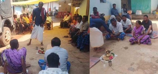 ईसाई धर्मांतरित परिवार के 10 सदस्यों ने अपने मूल धर्म में वापसी की ईसाई धर्मांतरित परिवार के 10 सदस्यों ने अपने मूल धर्म में वापसी की
