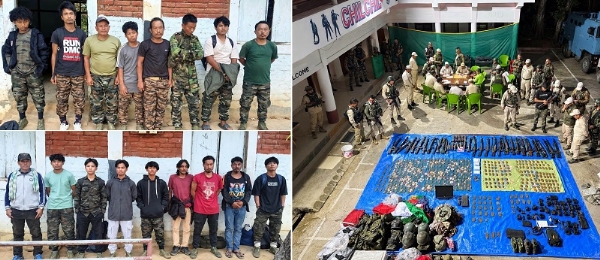 मणिपुर पुलिस द्वारा साझा तस्वीर। मणिपुर पुलिस द्वारा साझा तस्वीर।